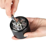 Zinc Alloy 40mm Four Layer Hand Crank Multifunctional Four Layer Spice Grinder Labor Saving Compact Kitchen Tools