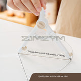 Plastic Digital Math Teaching Small Compass Morandi Multifunctional Scaled Circular Gauge Geometry Precision Tool