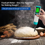 ATC Tester, Waterproof Digital Food PH Meter with High Accuracy PH/Temperature Probe