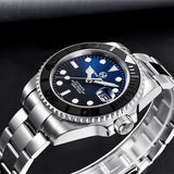 New PAGRNE DESIGN  Men Mechanical Watches Stainless Steel Sapphire Glass Automatic Watch 100m Waterproof Sports & Leisure Clock