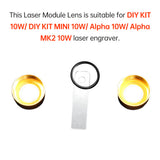 2PCS Algolaser ALML10 5W/10W 10mm Window Lens Laser Head Replacement for DIY KIT MINI 10W/ Alpha 2 10W