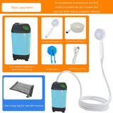 Outdoor Portable Shower Waterproof Electric Pump for Camping Hiking Backpacking Travel Beach Pet