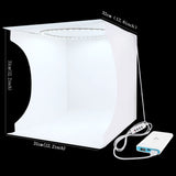 30cm SoftboxFoldable LED Ring Light Box Lighting Tent + 6 Backdrops for Photo Studio kits