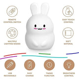 LED rabbit night light, children's defibrillator light