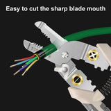 Stripping Crimping Pliers Wire Multi Functional Ring Crimpper Electrician Peeg Network Cable Stripper Tools