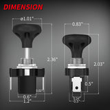 DaierTek 2PCS Golf Cart Push Pull Light 12 Volt Universal Headlight Switch Button for Club Car EZGO Yamaha