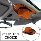 1Pc Steel Mounted Cowboy Holder Multi-Functional Storage Rack Hat Hook Car Accessory