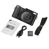 Andoer CD-R2 2.7K Full-HD 30MP Camera Video Camcorder 3.0-inch Rotation TFT Screen 4X Digital Zoom Electronic Anti-shake