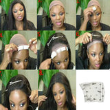 36Pcs/Lot Double Sided Tape Strong Adhesive Hair System Extension Strips Waterproof for Toupees/Lace Wig