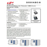 2,5K-200M Si5351B Module Signal Generator 8-Channel Clock Source