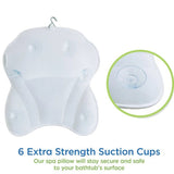Hotel Universal Suction Cup 4D Mesh Health SPA Bath Backrest Cushion Washable Anti-slip Pillow