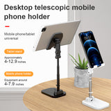 Foldable Tablet Mobile Phone Desktop Holder Aluminum Alloy Telescopic Bracket For Live video Learning Cellphone Stand