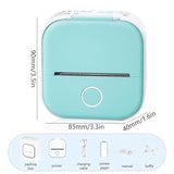 Portable Inkless Bluetooth Pocket Printer for Photos, Notes and Durable DIY Scrapbook.