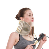 NEW Neck natural curvature neck brace Cervical Vertebra Traction Air Cushion tractor iatable belt Brace