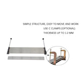36-inch manual industrial steel plate hine sheet metal bending brake C-clip fixed
