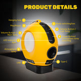 Wireless Speaker With USB & Type-C Port Bluetooth-compatible Player Loudspeaker Amplifier For 20V Battery (No Battery)