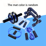 7-Piece Ab Wheel Set: Home Fitness Equipment For Indoor Sports Training