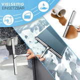 Premium Stainless Steel 25 Cm Wall Hanger No Drilling - Squeegee Shower With Replacement Lip