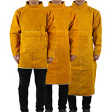 Cowhide Work Clothes Apron Welding Protective Clothing Heat And Fire Resistant Welders Clothing Welding Apron With Sleeves