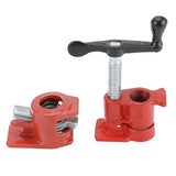 3/4 OR 1/2 Inch Heavy Duty Pipe Clamp Woodworking Wood Gluing Pipe Clamp Steel Cast Iron Pipe Clamp Fixture Carpenter Hand Tool
