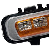 2Pcs Car Front Driving 12V LED Fog Lamp Waterproof Two-color streamer Turn Signal Daytime Running Light for Ford Edge 09-14