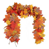 5.7FT Artificial Maple Leaf Garland - For Wedding & Thanksgiving Decor