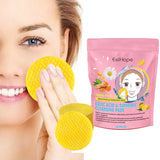 40pcs Turmeric Kojic Acid Cleansing Unclog Pores Balance Oil Exfoliating Pads For Face Body Skin Care