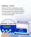 Stainless Steel Ultrasonic Cleaner Bath, Digital Ultrasound Wave, Cleaning Tank for Coins, Nail Tool Part, 800ml