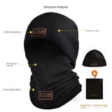 Winter Warm Headcover Sports Outdoor Home Bike Mountaineering Mask Neck Protector Cap Scarf Set Accessories