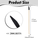 150 PCS Fine Detailing Stick Black Sanding Sticks For Plastic Models Wood Hobby Woodworking