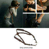 Adjustable Double Leather Harness High Quality Strap Camera Photography Comfortable Shoulder Straps New
