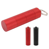 Keychain Medicine Holder Case 3 Compartment Waterproof Metal Travel Tablet Capsule Holder for Outdoor