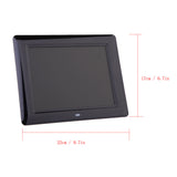 8-inch TFT-LCD Screen Photo 800*600 Resolution Digital Picture Frame with Clock MP3/MP4 Movie Player Functions