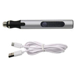8W DIY Electric Engraving Pen Mini Set - For Metal and Glass, 3.6 - 4.2V, 18000r/min, 0 - 70mm Depth, 1500mAh