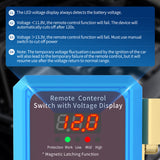 DaierTek 240A Kill 12V Remote Battery Disconnect with Led Voltage Display Automatic Power Shut Off Switch for Auto