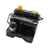 Surface-Mount Breakers 150A Waterproof Circuit Breaker Fuse Holder with Manual Reset Toggle Switch 12V- 72V DC