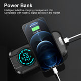 1000A Car Jump Starter Power Bank Tire Iator Portable Pump Air Compressor Battery Booster with EVA Storage Bag LED
