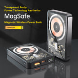 New Design 10000 mAh Wireless Magnetic Power Bank 15W Fast Charging PD22.5W Mini Portable External Battery Pack