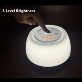 1pc Night Light Alarm Clock For Sleeping Companion, Multi-functional Wake-up Light Alarm Clock, Fall Halloween Room Decor, Home Decor