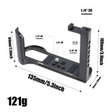 XT50 Alloy Rabbit cage Rig Handle Arm support bracket Stabilizer hotshoe for fujifilm X-T50 camera video led microphone tripod