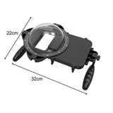 Diving Phone Case - Smartphone Waterproof Housing with Hand Grip and Transparent Dome Port for Swimming Photo and Video