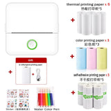 Mini Thermal Printer Wireless Bluetooth 4.0 200dpi Photo Label Memo List Printing with USB Cable Imprimante Portable
