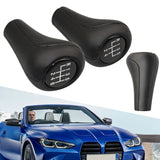 1Pc Car Gear Shift Knob Leather For 1 3 5 6 Series E30 E32 E36 E39 E46 E60 E83 E84 E87 E90 E53 F30 Z5 5/6 Speed X1 X3 X5 M