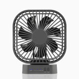 Mini USB Rechargeable Portable Silent Desktop Fan, 5000mAh, Timing Magnetic Suction, Air Cooler, Office and Outdoor