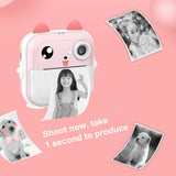 Kids Digital Photo with Thermal Printer Child Camera Instant Print Video Recording Take Pictures Girl Boy Birthday Gift
