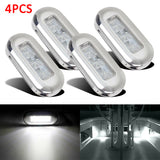 4pcs Boat Marine Grade 24V Large Waterproof Cool Blue LED Courtesy Lights Stair Deck Lamp boat lightings