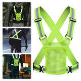 Night Lightweight Reflective Safety with Pouch High Visibility Running Vest Adjustable for Men & Women
