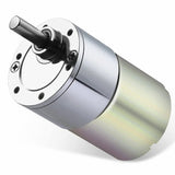 DC 12V 30RPM Gear High Torque Electric Mini Speed Reduction Geared Motor Eccentric Output Shaft 37mm Gearbox