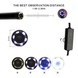 F99 HD 720P 8mm Wifi Borescope Pipe Inspection Camera Waterproof Soft Hard Cable Wireless Smartphone Endoscope