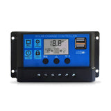 100A Charge Controller 12V/24V Adjustable LCD Display Solar Panel Battery Regulator With USB Port